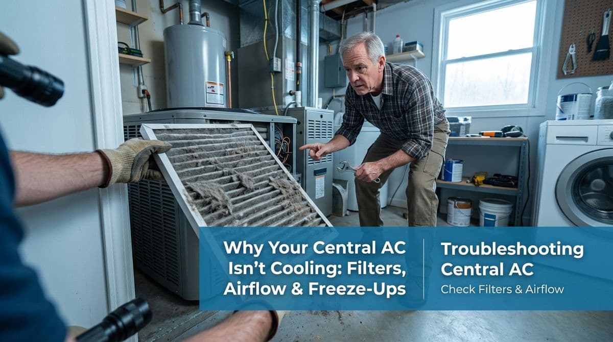 Featured post - Why Your Central AC Isn’t Cooling: Filters, Airflow & Freeze-Ups