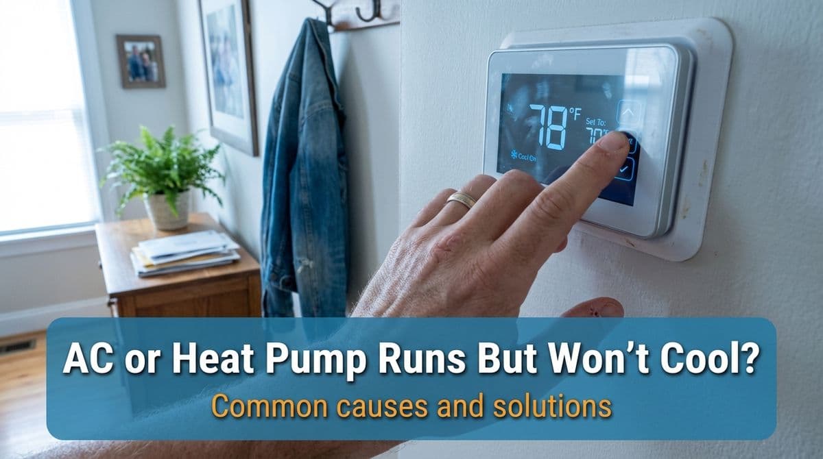 Blog post AC or Heat Pump Runs But Won’t Cool? Here’s What to Do image